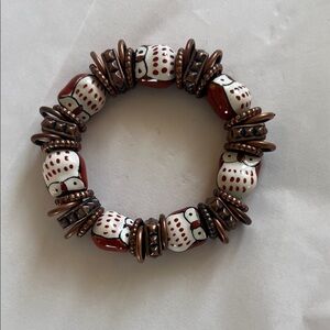 Chic Owl Beaded Bracelet